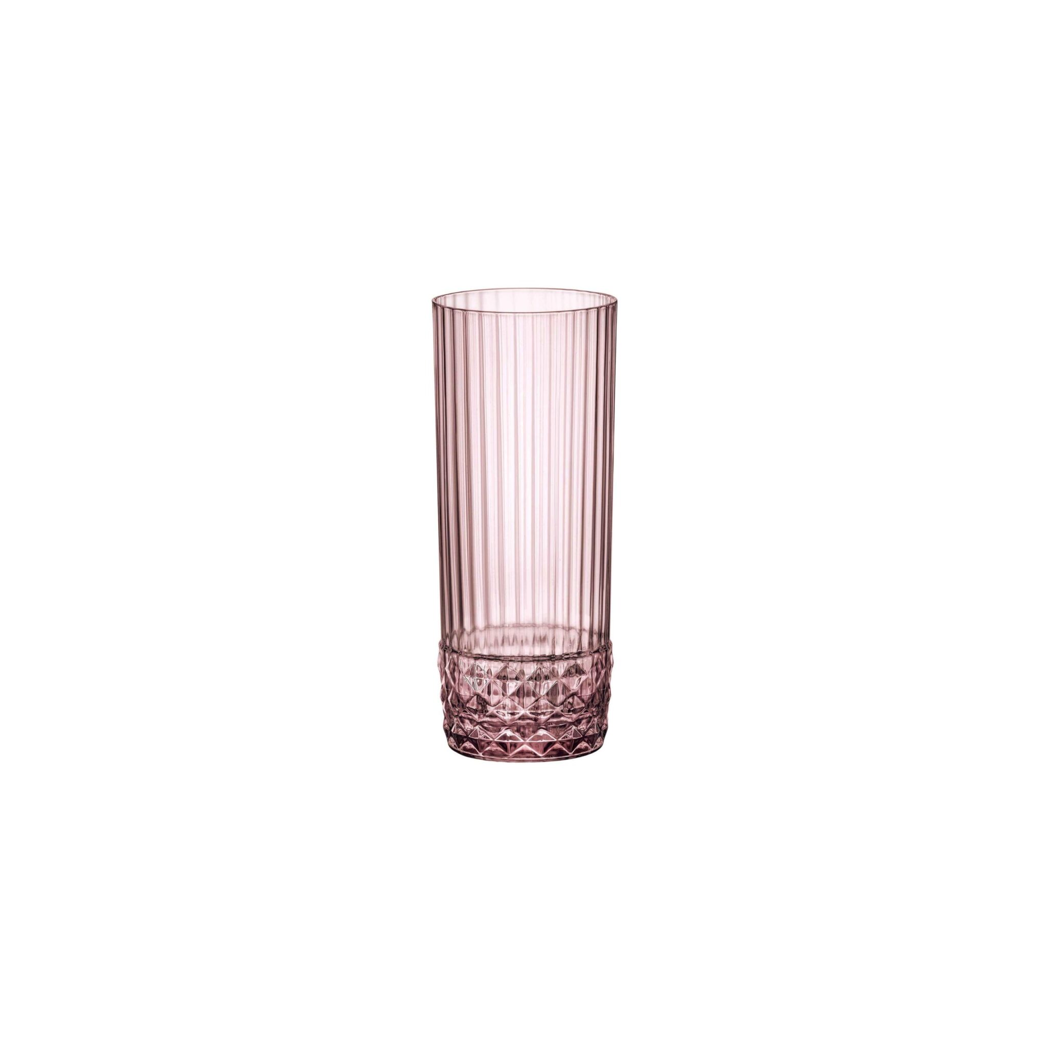 Bormioli Rocco Bicchiere Long Drink Collezione America S Liliac Rose