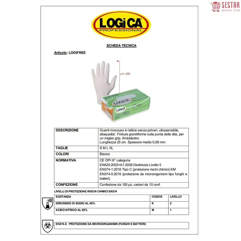 Guanti Monouso In Lattice Senza Polvere Logifree 100 Pezzi Logica -  FERRAMENTA CASALINGHI CECILIANO