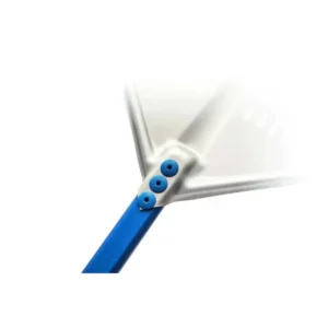 Gi-Metal Linea Azzurra Pala Pizza Alluminio Rettangolare Forata 45 cm Manico 150 cm - immagine 2