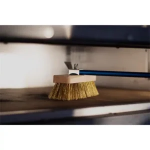 Gi-Metal Linea Azzurra Spazzola Ottone Orientabile Per Forno 20x6x4,6H cm Manico 150 cm - immagine 2