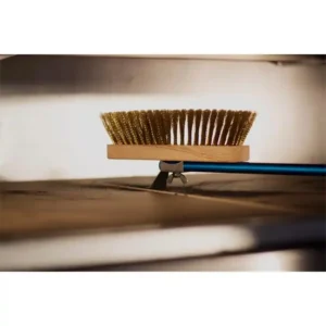 Gi-Metal Linea Azzurra Spazzola Ottone Orientabile Per Forno 20x6x4,6H cm Manico 150 cm - immagine 3
