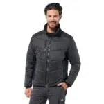 Logica Giacca Tecnica "Police" Impermeabile Imbottitura in Graphene Fasce Laterali e Spalle in Soft-Shell  Nera Linea GRAPHENE