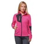 Logica Micropile Termico Fiammato in Poliestere "Raissa" Nero/Fucsia Linea Premium Lady