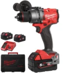 Milwaukee FPD3-502X Trapano Avvitatore Brushless Con Percussione M18  FUEL™ | 2 Batterie 5 Ah + Caricabatteria + Valigetta