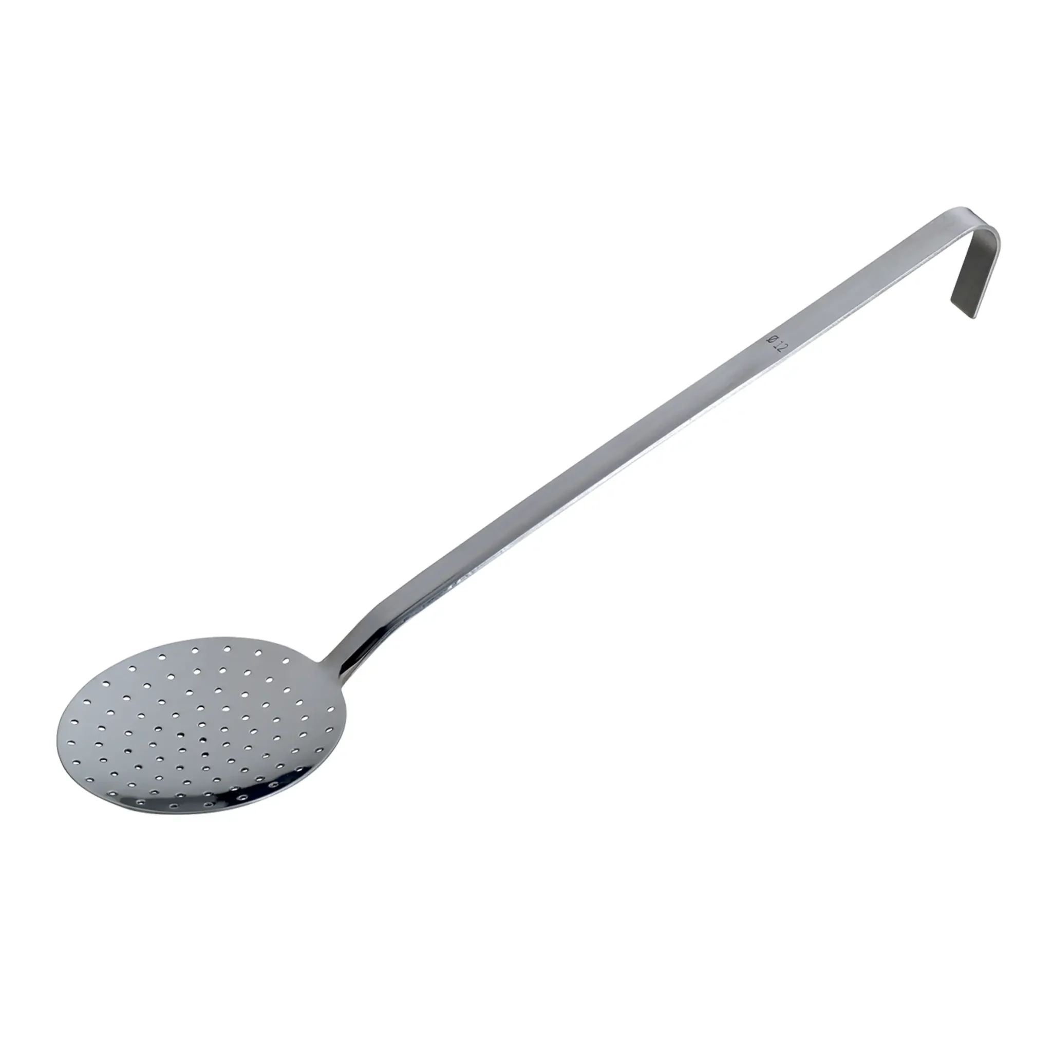PIAZZA SCHIUMAROLA INOX  COMUNE LEGGERA Ø 16 cm, manico appendibile 42,5 cm