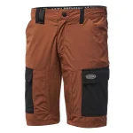 Logica Bermuda Super Stretch Light Multitasche Mattone Java/2 Con 2 Tasconi Laterali, Portacellulare E Portametro