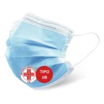 Logica 50 Mascherine Chirurgiche Azzurre CN102A/ST con Elastici 3 strati in TNT con Regolatore al Naso Dispositivo Medico Regisrato. Uso Medico Ambulatoriale Dentistico