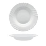 Bormioli Rocco Piatto Fondo Ebro Vetro Bianco ø 24,0 Cm