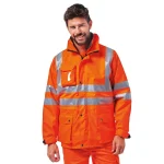 Logica Giaccone Hv Alta visibilita Arancio triplo uso antifreddo antipioggia traspirante REGALHV/A