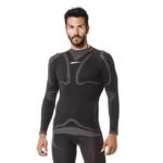 Logica Maglia Intimo Termica Uomo Pampero A Manica Lunga Con Collo Alto Filo Continuo Senza Cuciture