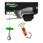 Ribimex PE200/400T Paranco / Argano Elettrico Con Telecomando Pro Portata Fino A 400kg IP54