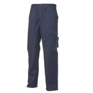 Logica Pantalone 8030Sud Blu Multitasche con Porta telefono, Portapenna e Portametro