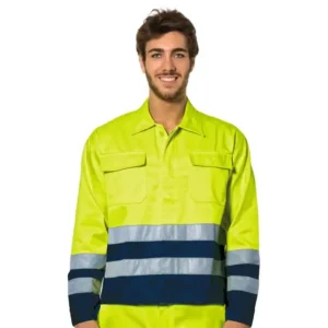 Logica Giubbino 847Hv/G Giallo-Blu Alta Visibilità Con Bande Rifrangenti