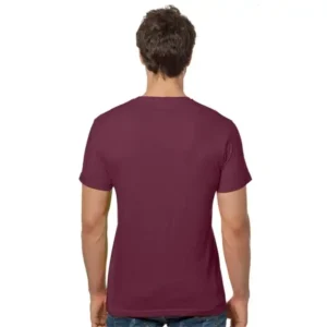 Logica 888Et T-Shirt Bordeaux Manica Corta 100% Cotone Pettinato - immagine 3