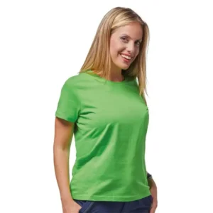 Logica 890Et T-Shirt Verde Manica Corta 100% Cotone Pettinato - immagine 2