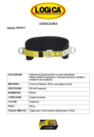 Logica AirPro Cintura Di Posizionamento - immagine 2