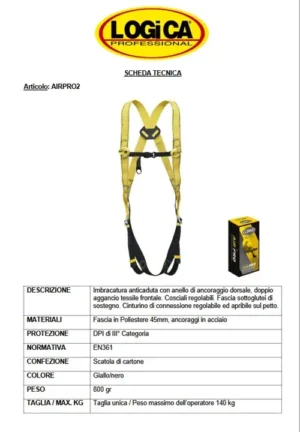 Logica AirPro2 Imbracatura Anticaduta - immagine 2