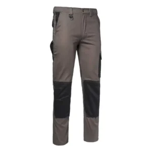 Logica Pantalone Cargo Grigio Multitasche Con Portautensili E Fascia Portamartello