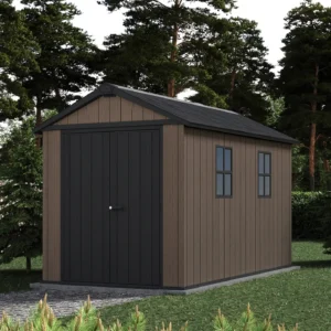 Keter 1175 / 7511 NEWTON PLUS Casetta Da Giardino Porta Attrezzi Evotech Marrone 6,75 m² – Doppia Opzione Di montaggio - immagine 2