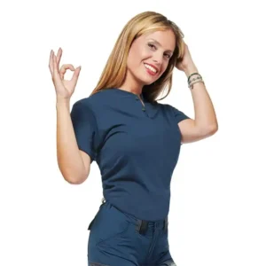 Logica T-Shirt Macao Blu In Cotone 100% - immagine 2