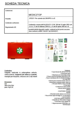 Logica Medic2Top Valigetta Pronto Soccorso Con Supoporto Per Attacco Parete - immagine 2