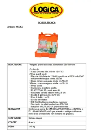 Logica Medic4 Valigetta Pronto Soccorso - immagine 2