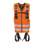 Logica Gilet Safex Alta Visibilità Arancio Con Imbracatura Anticaduta