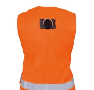 Logica Gilet Safex Alta Visibilità Arancio Con Imbracatura Anticaduta - immagine 2