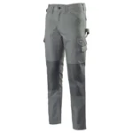 Logica Pantalone Stone Grigio Tessuto Stretch Multitasche Con Portautensili E Fascia Portamartello