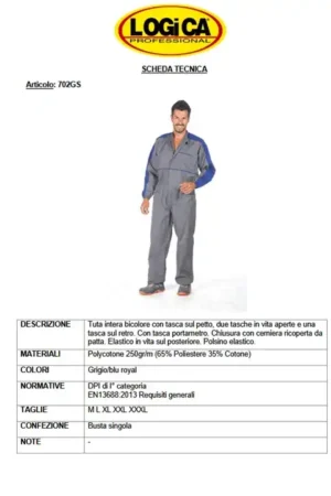 Logica Tuta Intera 702GS Quattro Stagioni - immagine 2