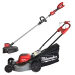 Milwaukee M18 F2LM46-802 Tagliaerba / Tosaerba Trazionato / Semovente 3 in 1 mulching, sacco di raccolta (60l) o Scarico Laterale Taglio 46 cm Doppia Batteria (2x18V) M18 FUEL™ + Omaggio Decespugliatore M18 BLLT-0