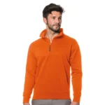 Logica SanZeno/3 Felpa Con Zip Corta Arancione Quattro Stagioni