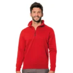 Logica SanZeno/4 Felpa Con Zip Corta Rossa Quattro Stagioni