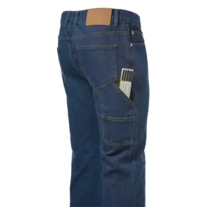 Logica Pantalone Start Blu Stone Wash Tessuto Jeans Quattro Stagioni - immagine 2