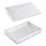 Giganplast Cassetta 60X40 H 10 cm Chiusa Portaimpasto  Service Sovrapponibile Senza Coperchio   1130 gr