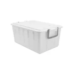 SSS Cassetta 38X58 H 25,6 cm Sovrapponibile Food Box Con Coperchio  Lt.40