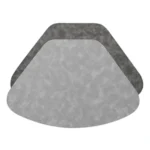 Suede Tovaglietta Double Face Pvc Bicolore Nero/Grigio 48X32Cm