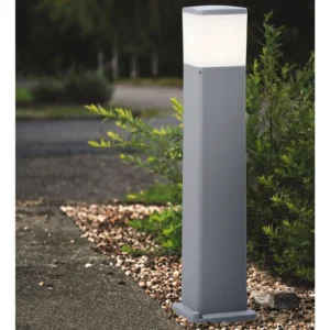 Fumagalli Virgilio 800 Lampioncino Grigio Opale E27 A60 Led 8,5W Cct Selezionabile Bollard Dissuasore Paletto