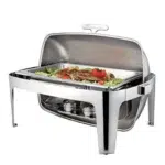 M1934 Scaldavivande Inox Fornellino Con Coperchio Roll Top Lt 8,5 67X49  H46 Cm