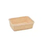 M1934 Cesta Buffet Vimini Gn 1/2 26,5X32,5 H10 Cm PP Plastificato Beige   C04066
