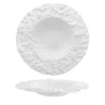 Essentia Roccia Piatto Pasta Bowl Gourmet Vetro Bianco  Ø 28 Cm