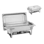 M1934 Scaldavivande Inox Fornellino Con Coperchio 62X35,5 H 31 Cm  3,9 Kg