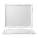 Essentia Roccia Vassoio Rettangolare Vetro Bianco 34X28 Cm