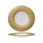 Essentia Gemini Gold Piatto Frutta Ø 23 Cm Porcellana Decorata