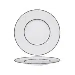 Essentia Ligne Noir Piatto Frutta Ø 23 Cm Porcellana di Limoge