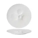 Essentia Magnesium Moon Piatto Presentazione 26X25,5 Cm Porcellana