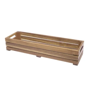 Essentia BUFFET Cassetta Listello Legno Acacia 53×16,5xH10 cm GN 2/4