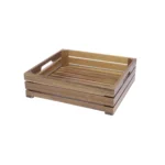 Essentia Cassetta  35,0×32,5 H 10 Cm Gn 2/3 Listello Legno Acacia