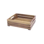 Essentia Cassetta  32,5×26,5 H 10 Cm Gn 1/2 Listello Legno Acacia