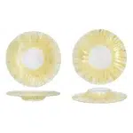 Essentia Lipari Gold Piatto Gourmet Ø 30 H4 Cm Vetro Decorato Lavorato A Mano